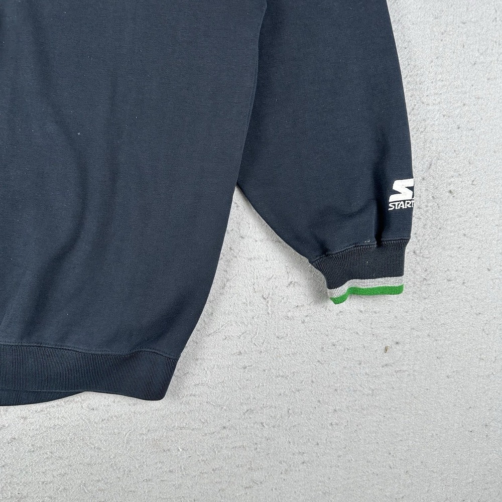 Vintage Starter New York Jets Sweatshirt Men's XL Black Green Embroidered - Picture 4 of 16